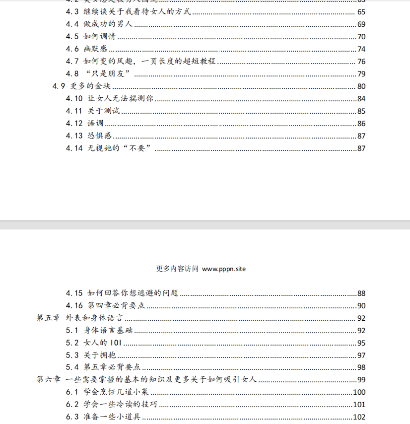 《约会倍增术》目录 2
