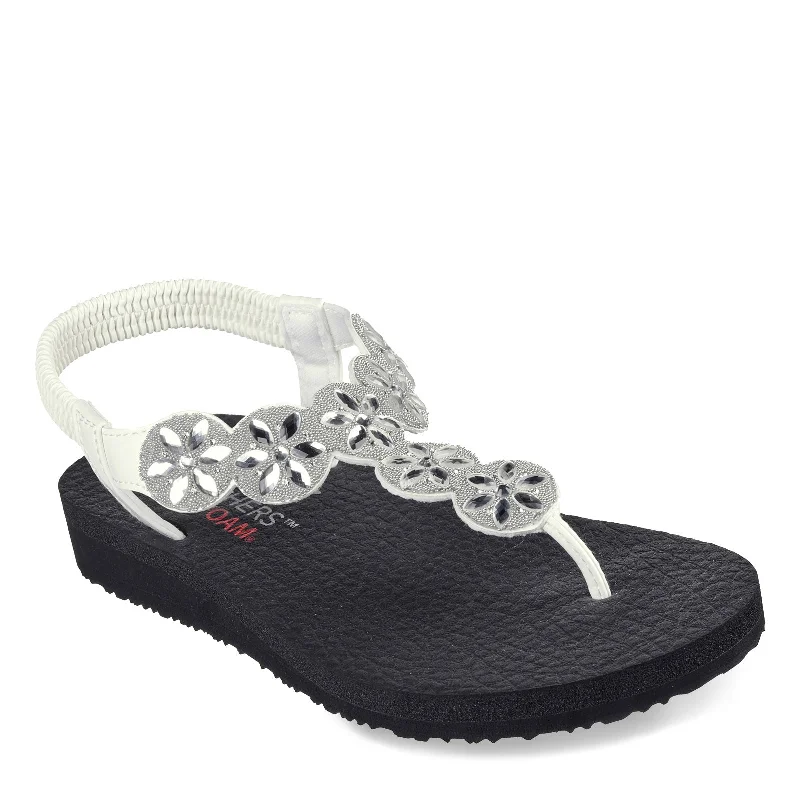 Street Chic Discounts Women's Skechers, Meditation - Sparkly Fleur Sandal