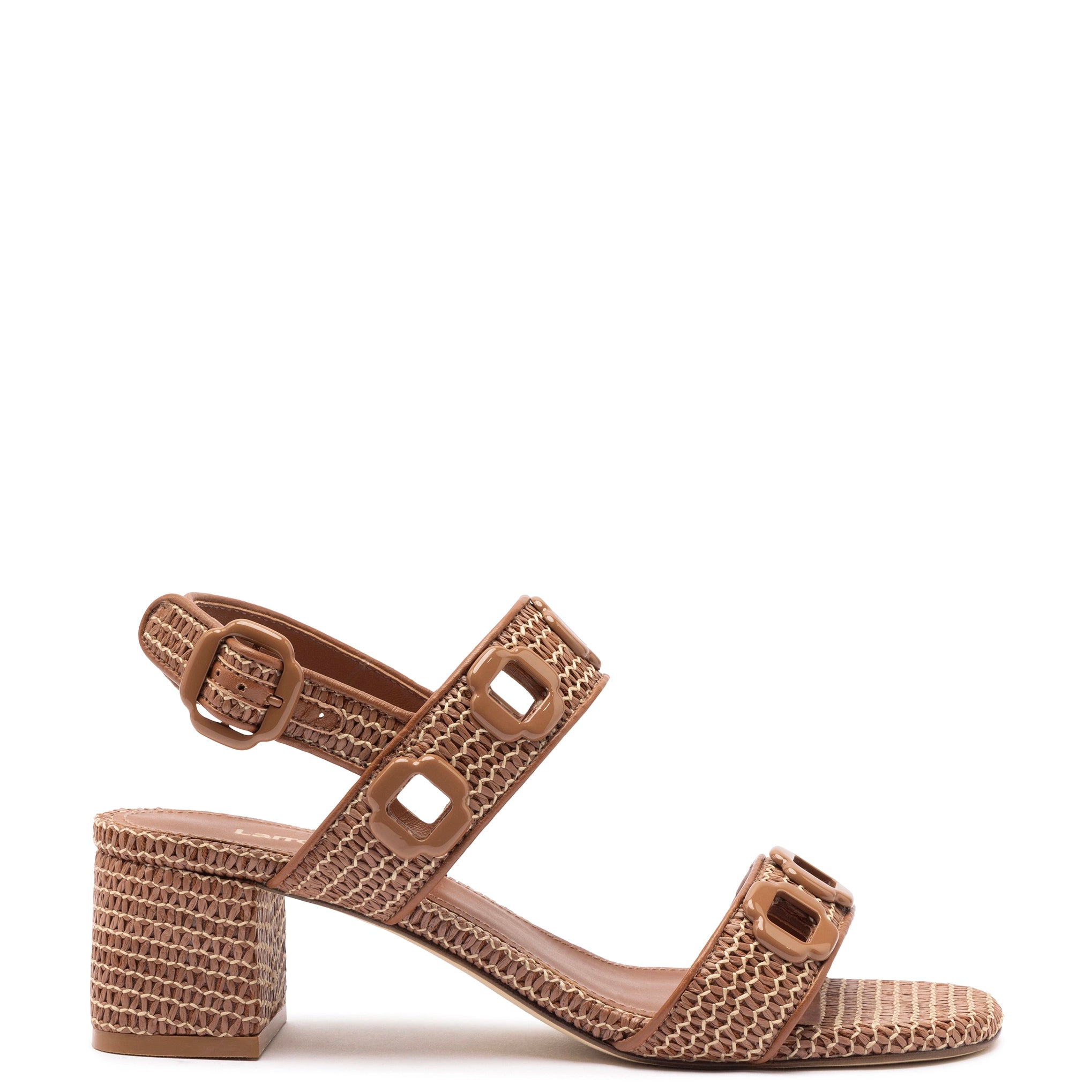 Laid-Back Fashion Offers Milan Sandal In Caramel Wave Raffia