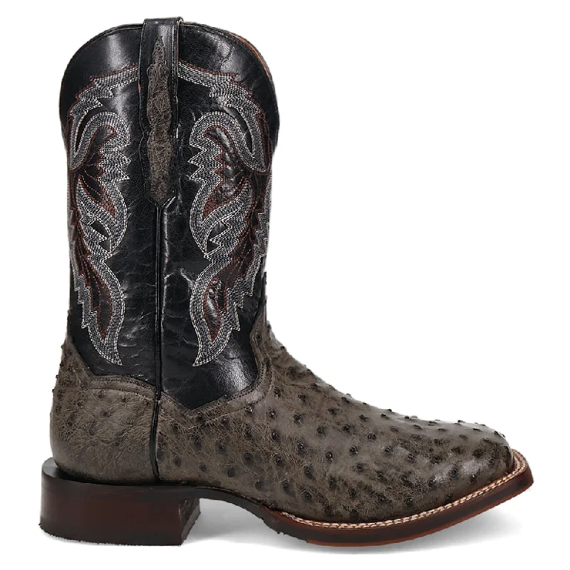 Weekend Exclusive Alamosa Ostrich Embroidered Square Toe Cowboy Boots