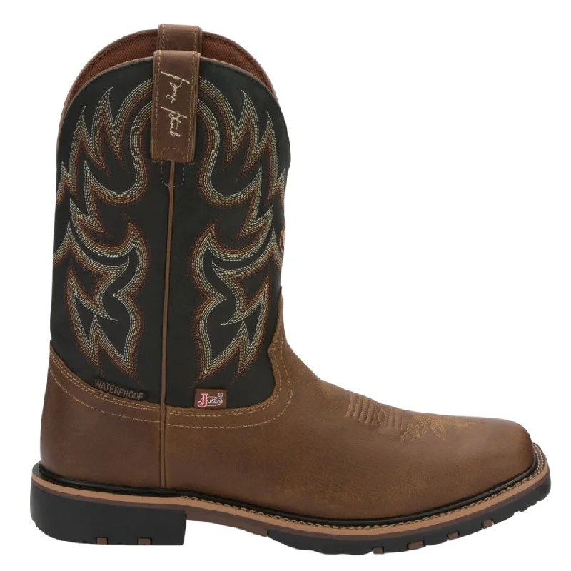 Fireman Square Toe Cowboy Boots