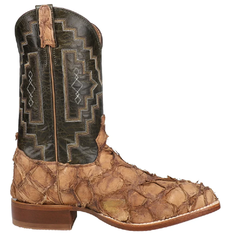 Leviathan Pirarucu Square Toe Cowboy Boots