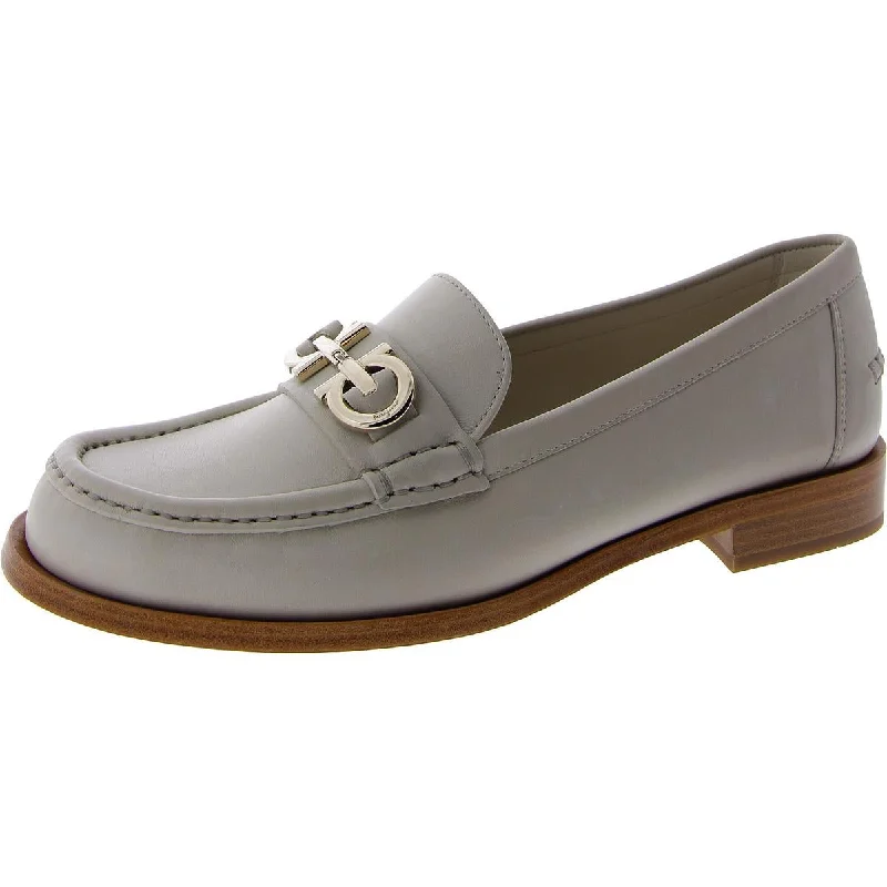 Ferragamo Womens Ofelia Slip On Moc Toe Loafers