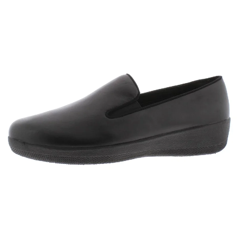 Fitflop Women's Superskate Leather Slip-On Skater Loafers Shoes