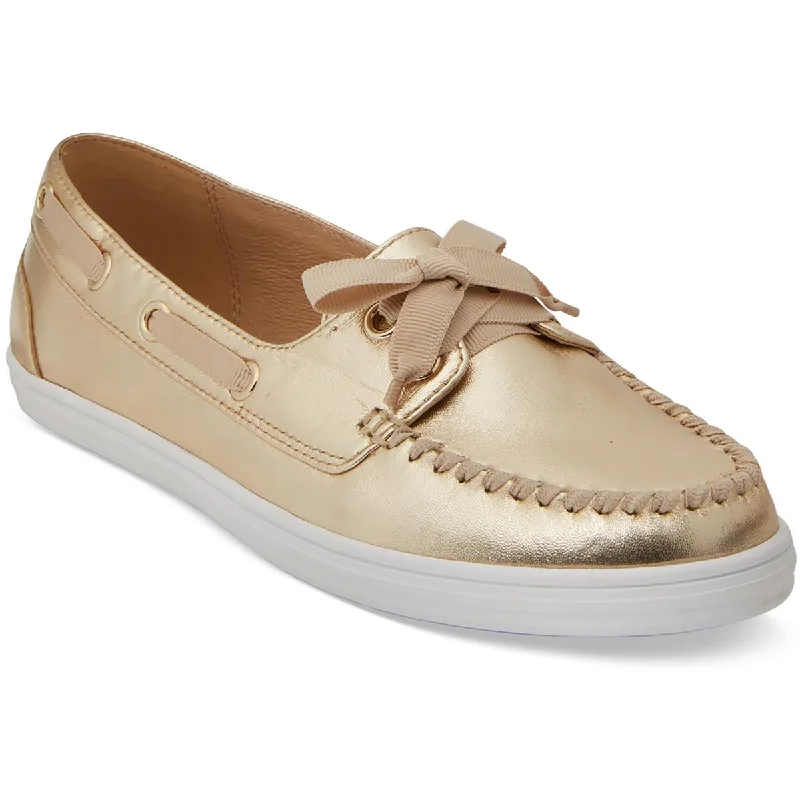 Jack Rogers Womens Bonnie Weekend Leather Slip On Boat Shoes