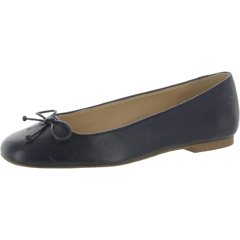 Jack Rogers Womens Kenlyn Leather Slip-On Ballet Flats