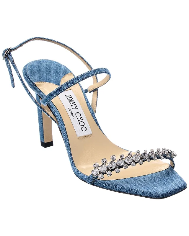 Spring Offer Jimmy Choo Meira 85 Denim Sandal