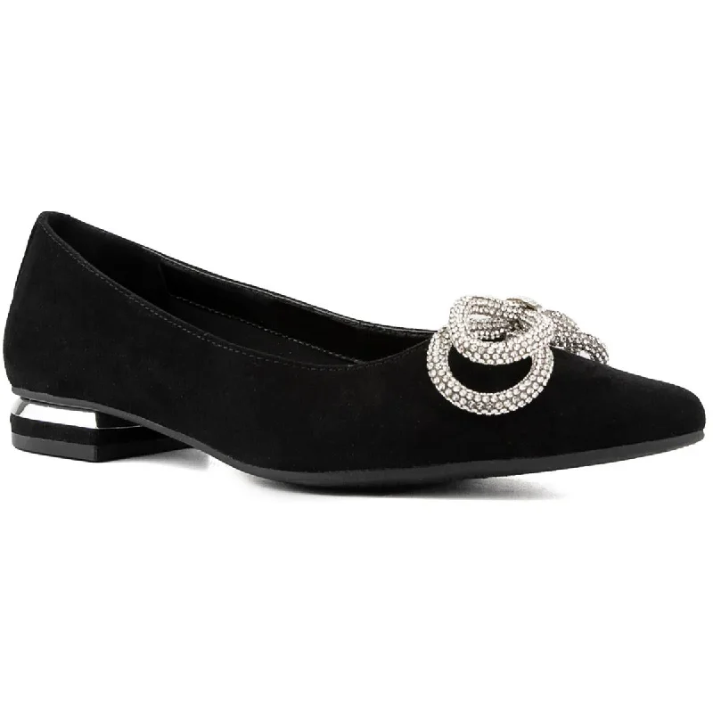 Relaxed Style Deals Jones New York Womens QUINNIE Faux Suede Slip On Flat Shoes