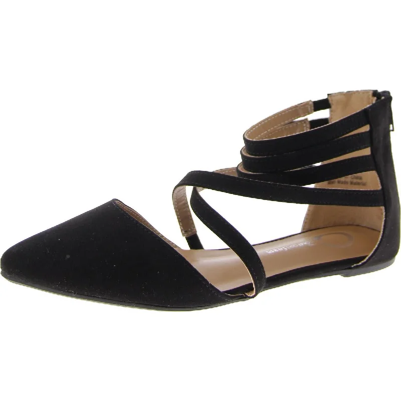 Street Chic Discounts Journee Collection Womens     Pointed Toe Slip On Ankle Strap