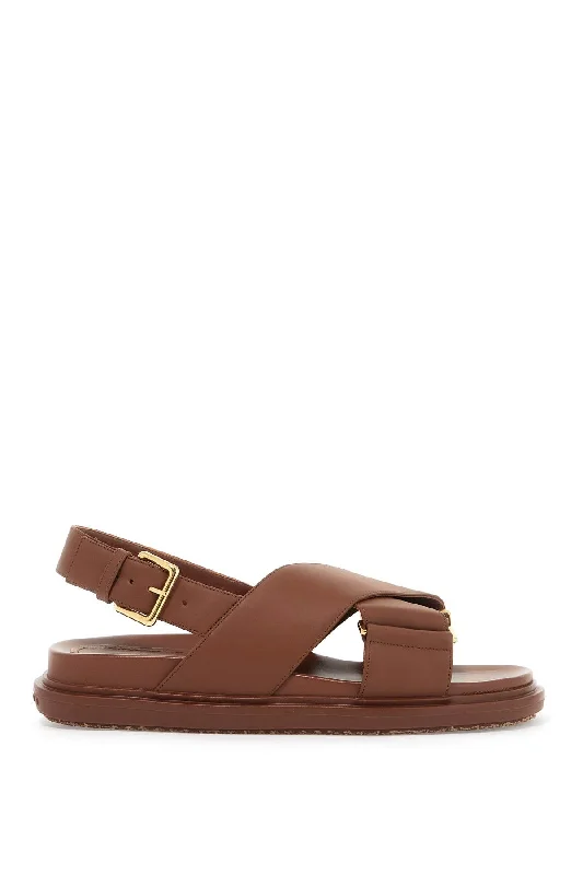 Slip-On Shoes Promotion Marni Women's Fussbett Leather Sandals