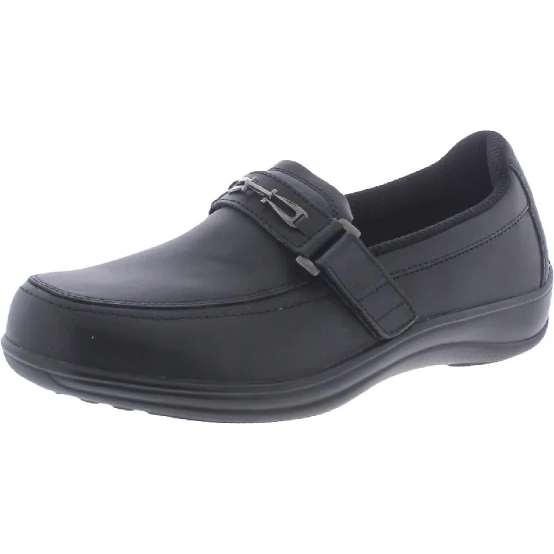 OrthoFeet Womens Chelsea Leather Slip On Loafers