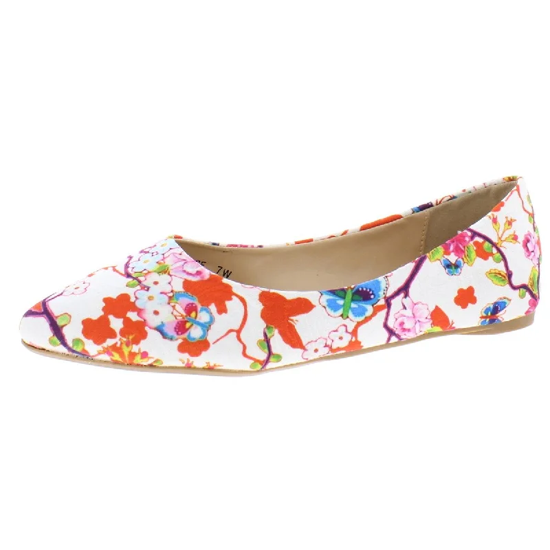 Penny Loves Kenny Womens Aaron SF Floral Slip On Ballet Flats