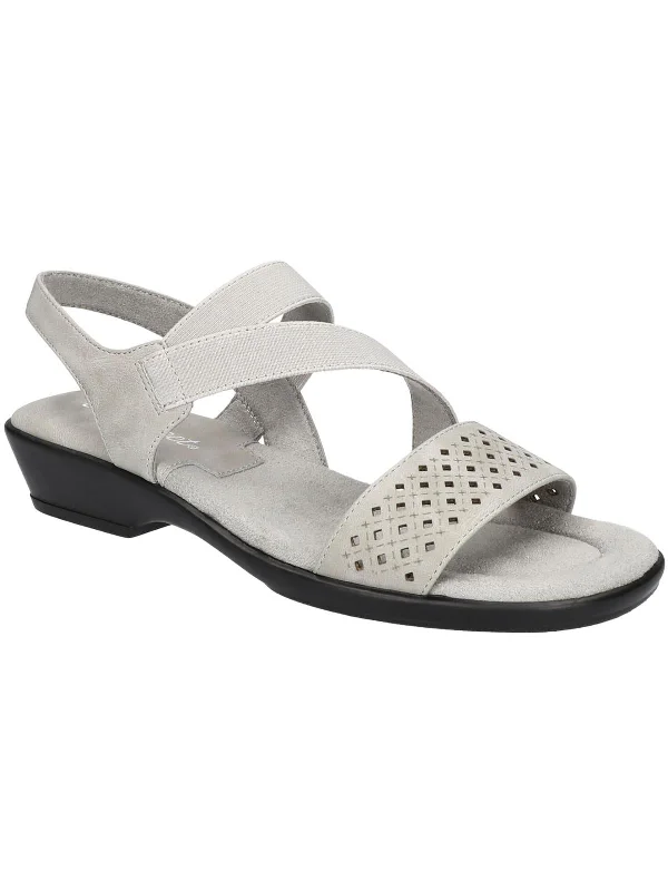 Modern Casual Shoes URSINA Womens Cushioned Footbed Faux Leather Strappy Sandals