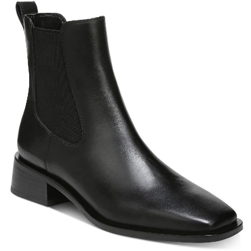 Elegant Evening Shoes Deal Thelma Womens Leather Square Toe Ankle Boots