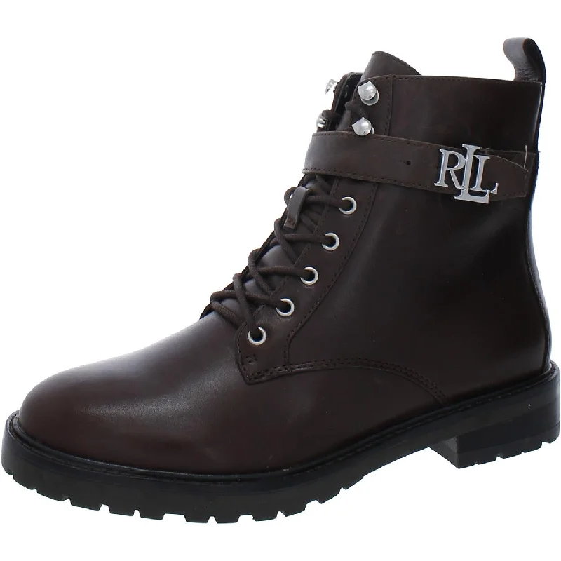 Non-Slip Shoes Offers Elridge Womens Leather Lace-up Ankle Boots