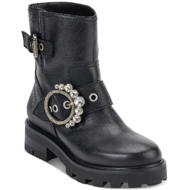 Black Tumbled Leather