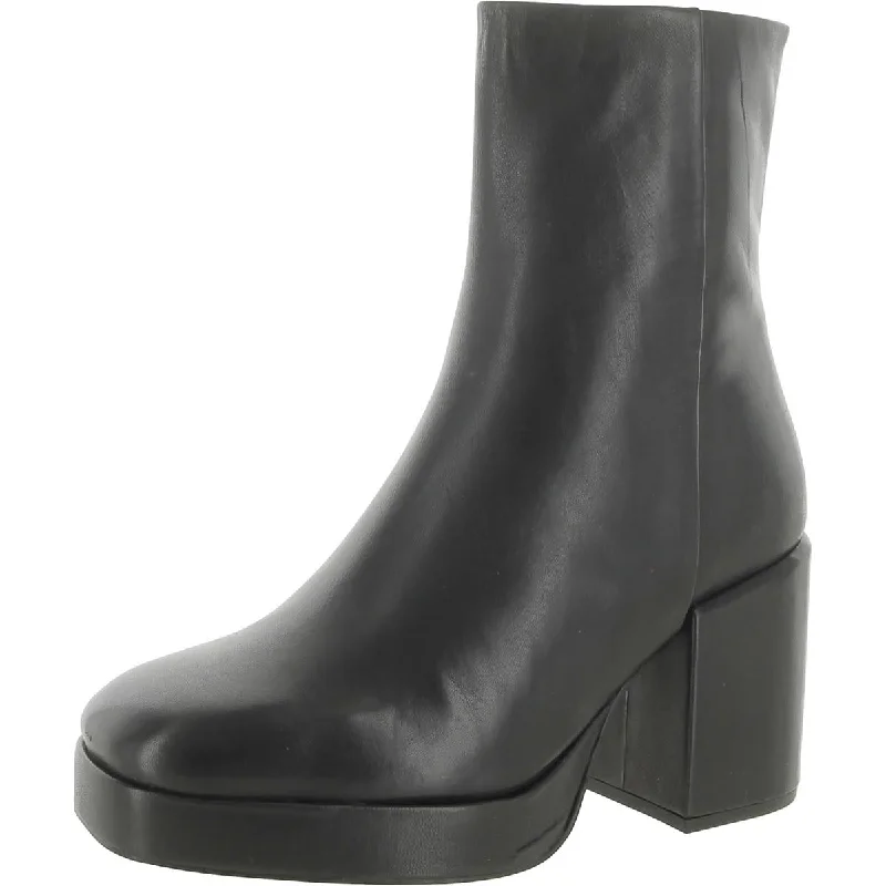 Designer Casual Shoes Sweet Lady Womens Leather Platform Booties