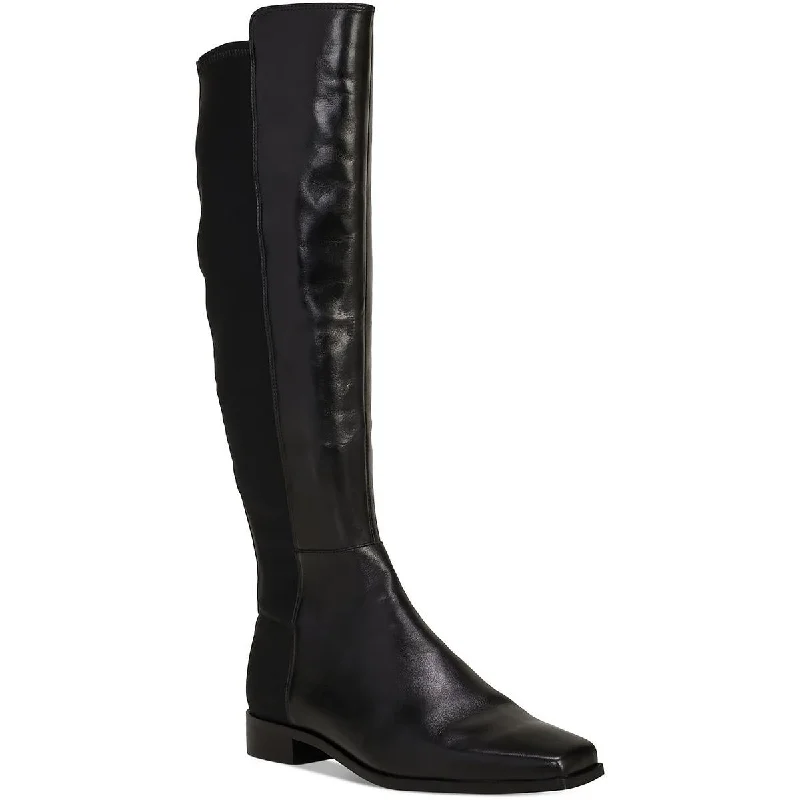 Latest Fashion Womens Leather Wide Calf Knee-High Boots