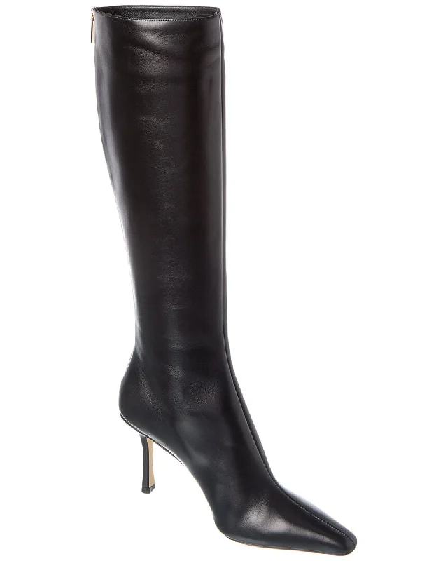 Fashionable Comfort Promotions Jimmy Choo Agathe Kb 85 Leather Knee-High Boot