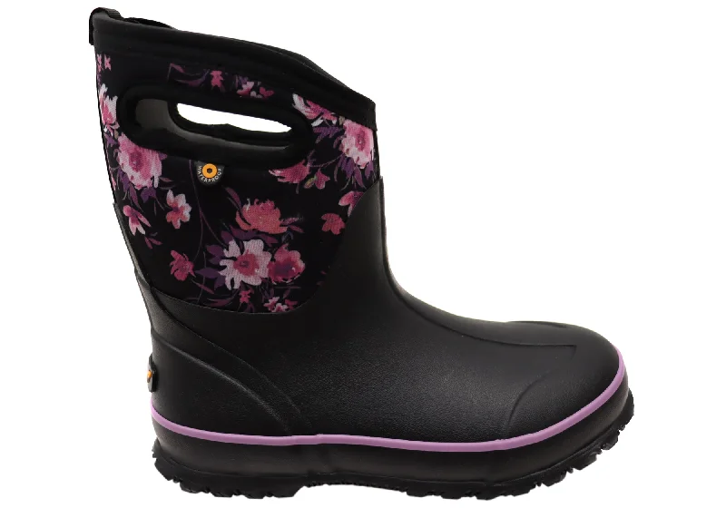 Durable Walking Shoes Sale Bogs Womens Classic Mid Painterly Comfortable Gumboots