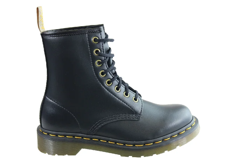 Premium Style Offers Dr Martens 1460 Black Vegan Fashion Lace Up Comfortable Unisex Boots