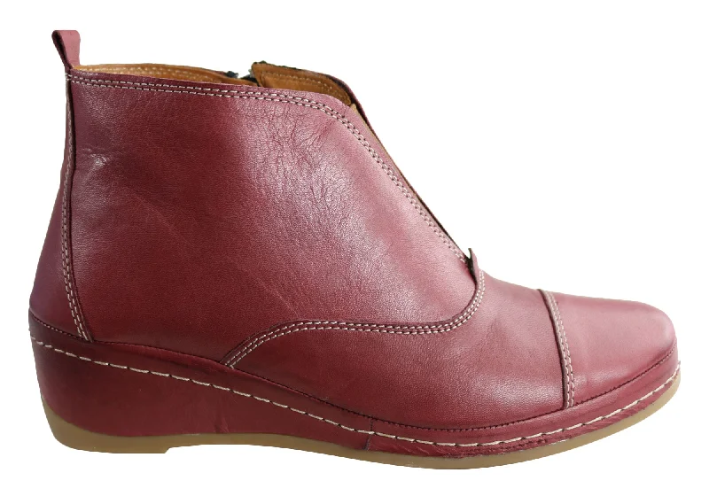 Effortless Style, Endless Impact Orizonte Codie Womens European Comfortable Leather Ankle Boots