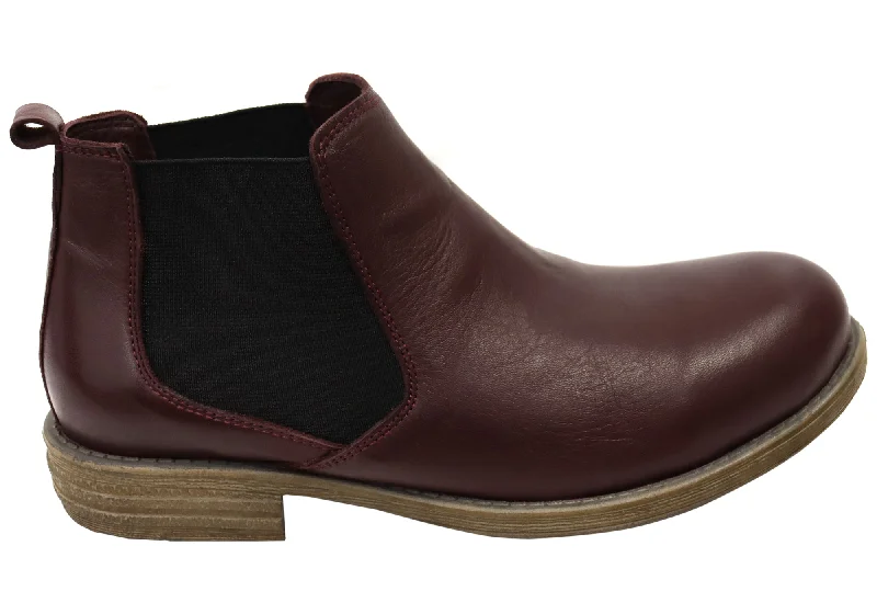 Stay Ahead In Style Orizonte Tambo Womens European Comfortable Leather Ankle Boots