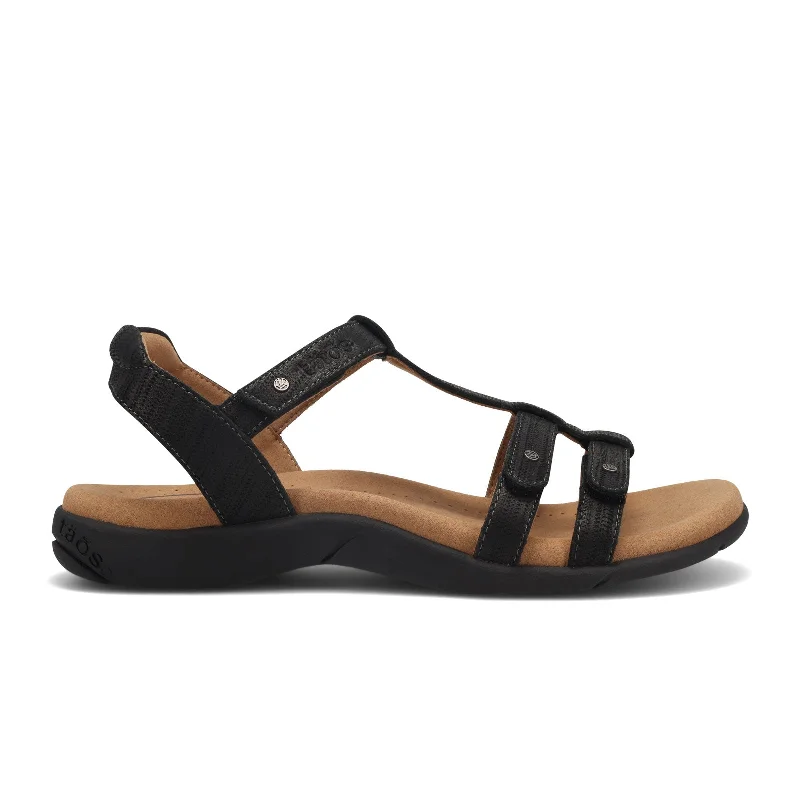 Outdoor Shoes Sale Taos Trophy 2 Backstrap Sandal (Women) - Black Emboss